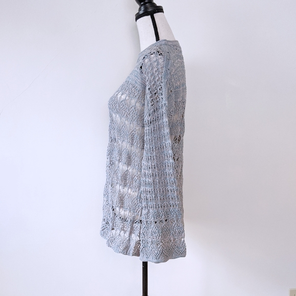 NWT 100% Cotton Sage Knit Sweater - Picture 4 of 7